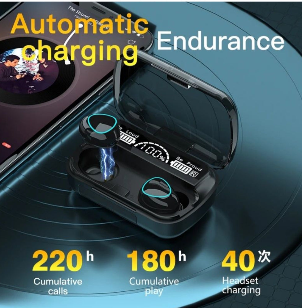 M10 TWS Wireless earbuds Touch Control Bluetooth-Compatible 5.1 Earphones Wireless Waterproof