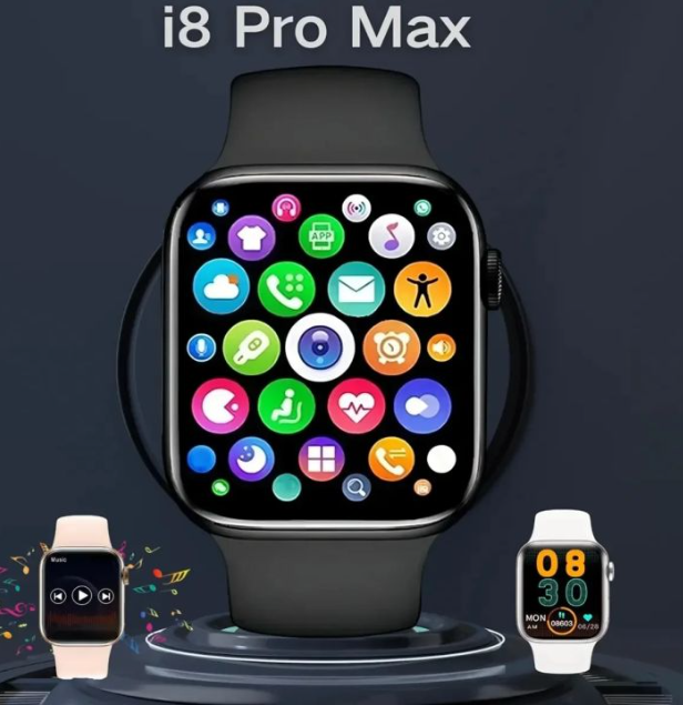I8 PRO MAX SMART WATCH SERIES – NEW SMARTWATCH, LATEST FOR IOS AND ANDROID, SPORTS FITNESS WATCH, PRO SMART WATCH, BLUETOOTH CALLING, SCROLL FEATURE, FULL SCREEN TOUCH, PRO MAX SMARTWATCH