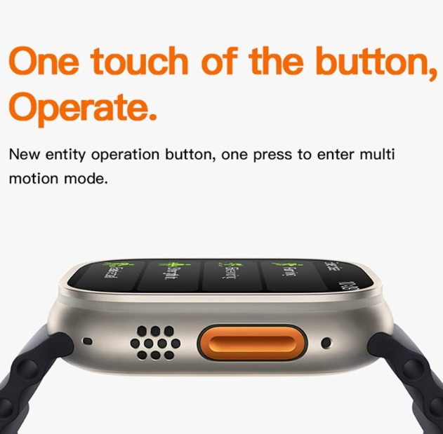 T800Ultra Smart Watch Series Bluetooth Call Smartwatch With Ocean Strap Wireless Charging Best Battery Timing