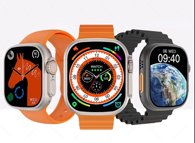 7 in 1 Ultra Smart Watch – Wireless Touch, 499MM Screen, Wrist Power & Long-Lasting Battery 7 in 1 straps