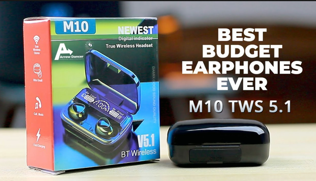 M10 TWS Wireless earbuds Touch Control Bluetooth-Compatible 5.1 Earphones Wireless Waterproof
